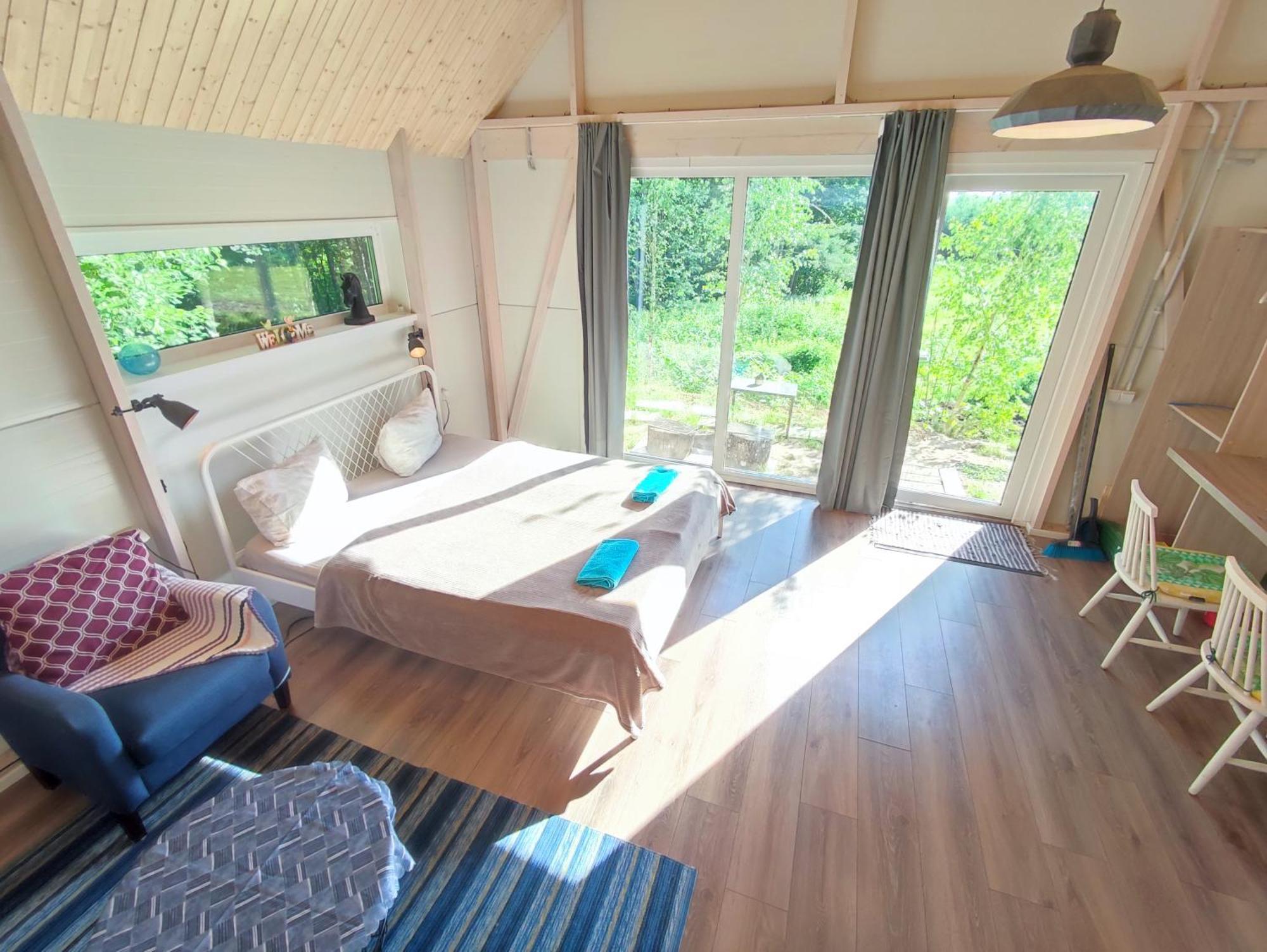Modern Sauna Cabin In Horse Ranch Liyeplauke Екстериор снимка